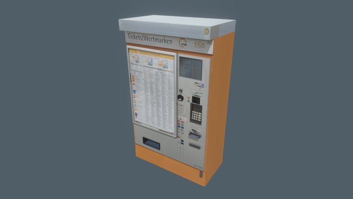 Ticket Machine 3D Model