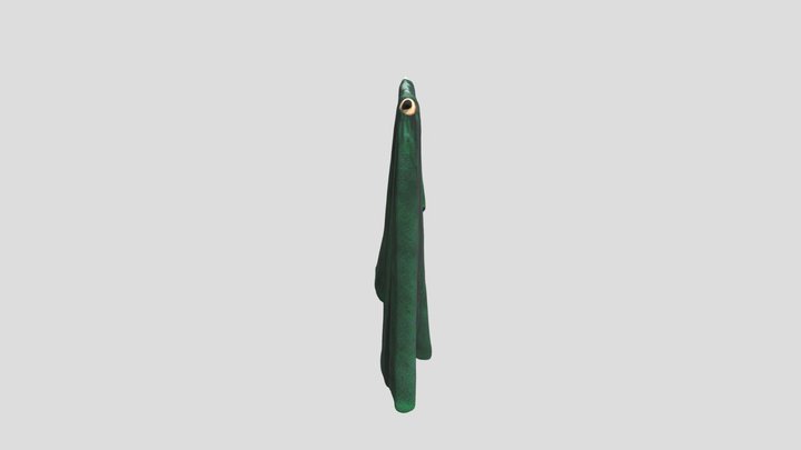 Curtain_green_model 3D Model