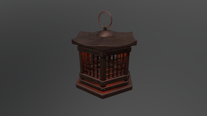 Japanese Lantern 3D Model