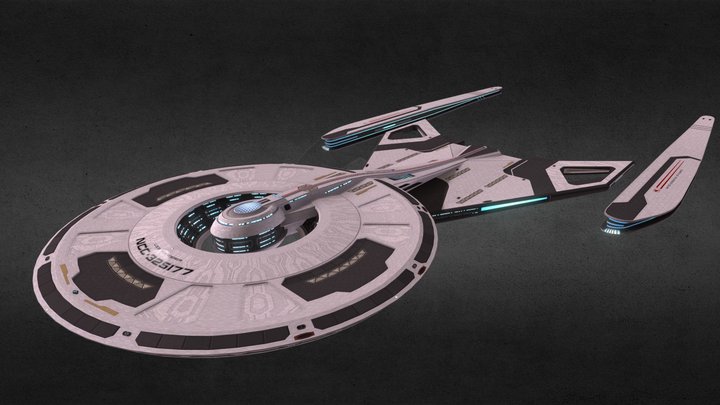 33rd Century Wanderer II-class Starship 3D Model