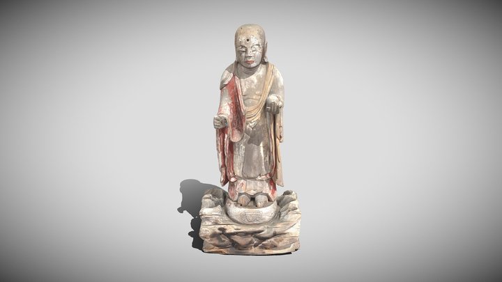 辻地蔵堂木造地蔵菩薩立像 3D Model