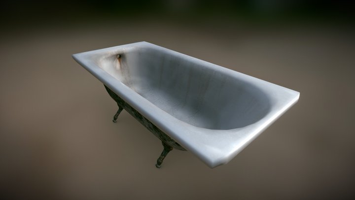 Old Bathtube 3D Model