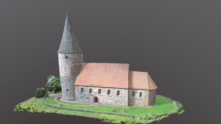 Rock church from the 12th century 3D Model