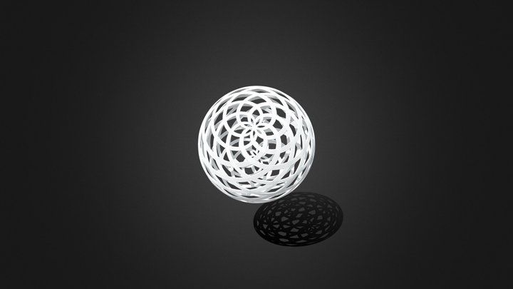 Temari ball #1 3D Model