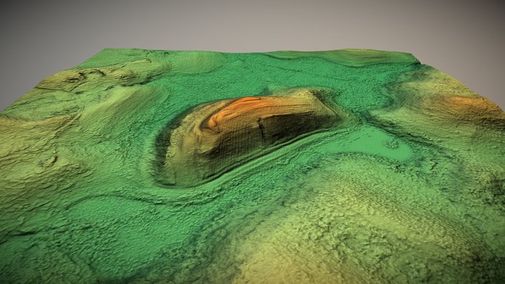 Garnių piliakalnis (Lithuania) – Gratis 3D-model STL