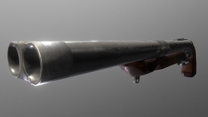 DOOM - Super Shotgun remake 3D Model