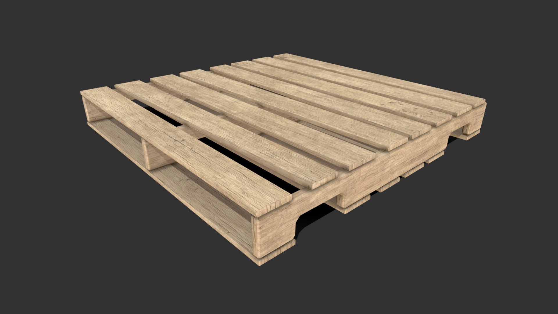 Wooden Pallet Low-poly - Download Free 3D model by MaX3Dd [2f1abd7 ...