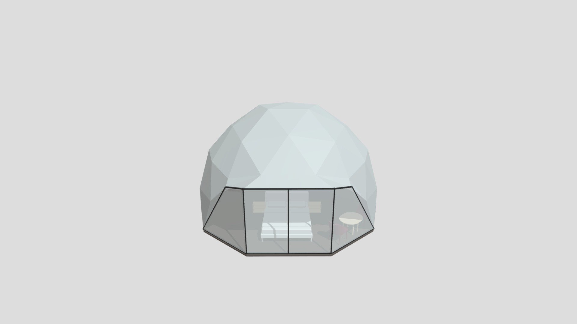 GEODOME 7 (with Glass) — Sketchfab embed 3D viewer