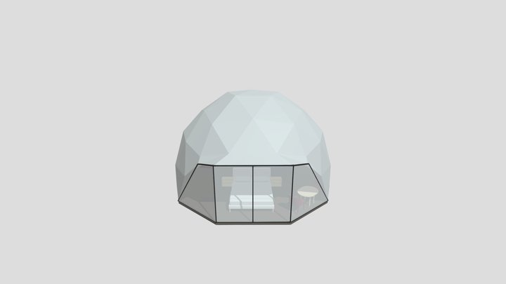 GEODOME 7 (with Glass) 3D Model