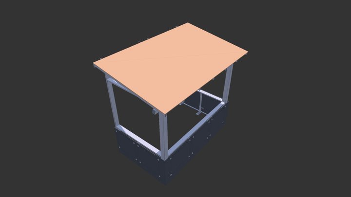 Kleiner Balkon - Haus1 - 3. OG 3D Model