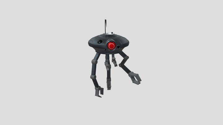 ID-9 Seeker Droid 3D Model