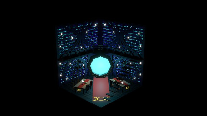 witch Library 3D Model