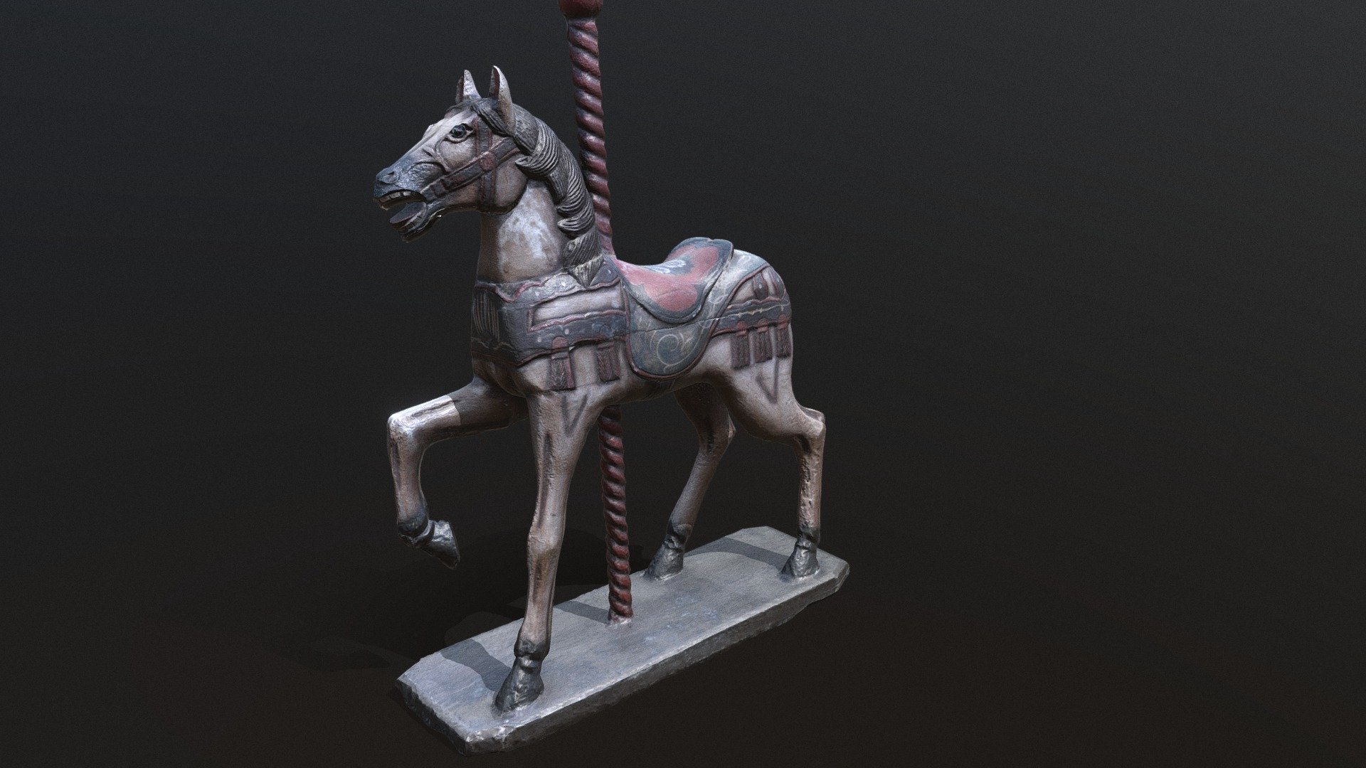 wooden vintage horse