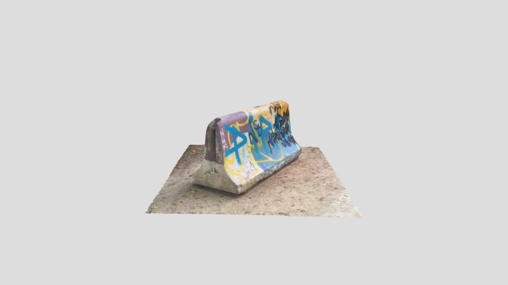 Jersey Barrier 1 3D Model