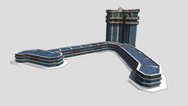 อาคารสำนักงานเทศบาล 3D Model