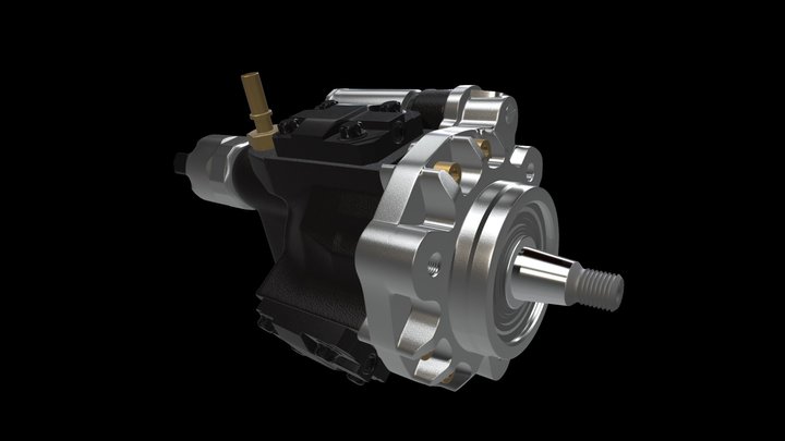 Siemens VDO Common Rail Pump 3D Model