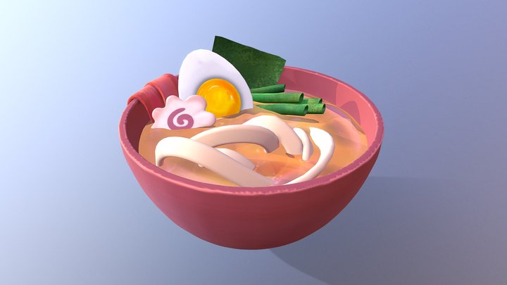 Ramen bowl 3D Model