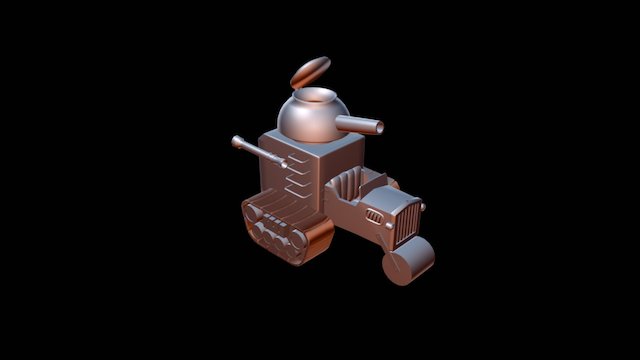 Tanque Corrida Maluca 3D Model