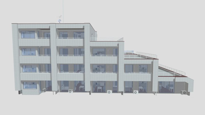 apartment 2     4F～7Ｆ    in japan 3D Model