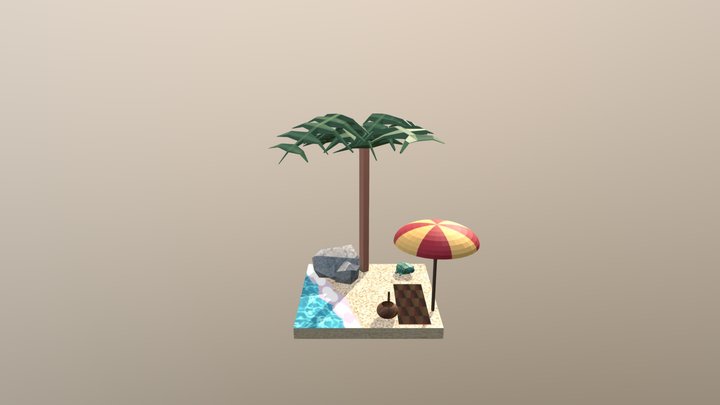 Beach 3D Model