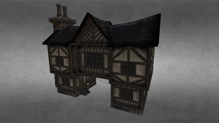 Tudor Manor 3D Model