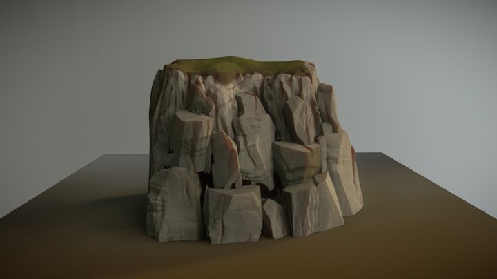 Renaissance Cliff 1 3D Model