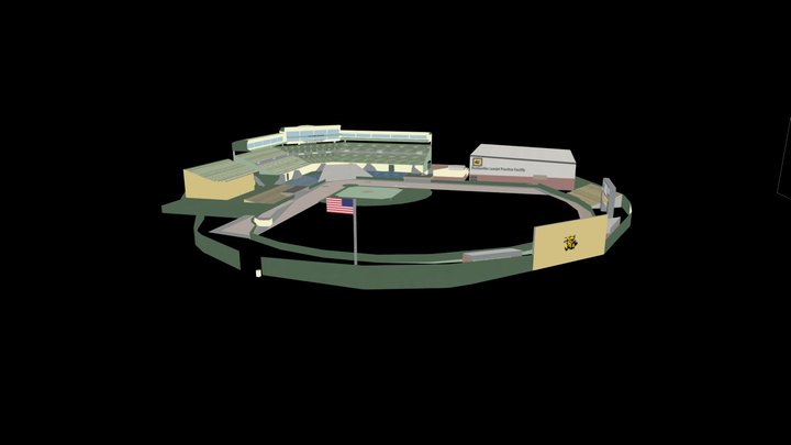 XPlane Headwind Grainland Eck Stadium WSU 3D Model