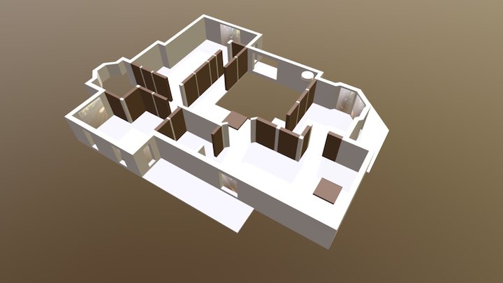 Rainbow Six Siege - House Map 2F 3D Model