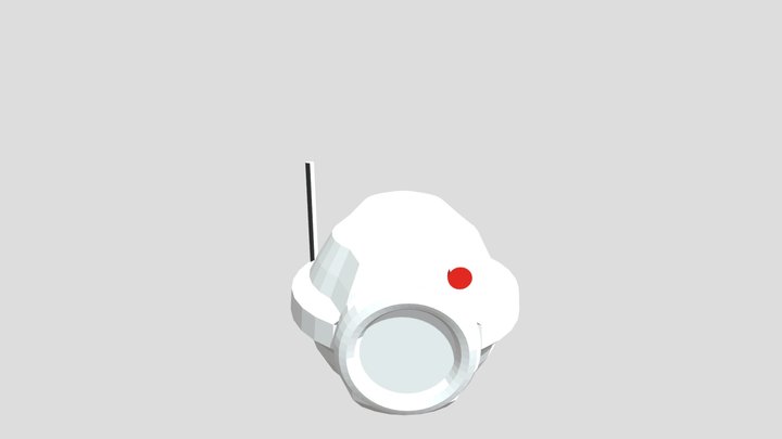 Low Poly Probe Robot 3D Model