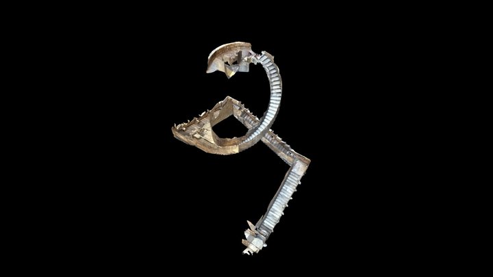 Stairs of the minaret in Ibn Tulun mosque 3D Model