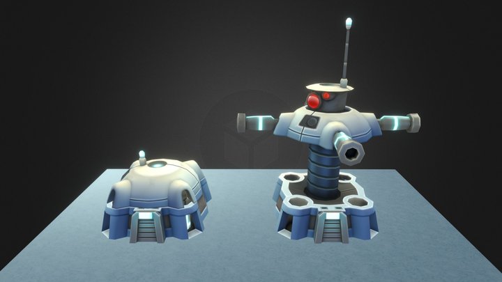 Igloo Tower Drone 3D Model