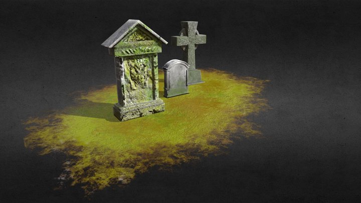 TombstoneGroup 3D Model