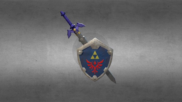 Legend of Zelda: Link's Sword and Shield 3D Model