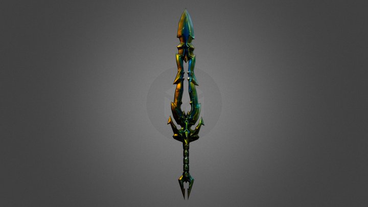 Fantasy Weapon Practice S01 3D Model
