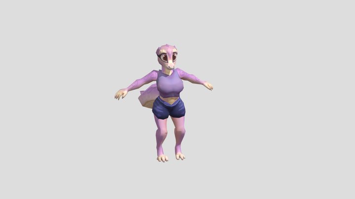 Leah the Leopard Gecko 3D Model