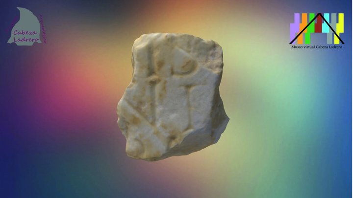 Placa epigrafica en mármol 3D Model