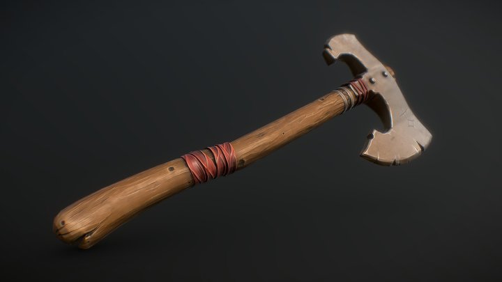 Stylized Axe 3D Model