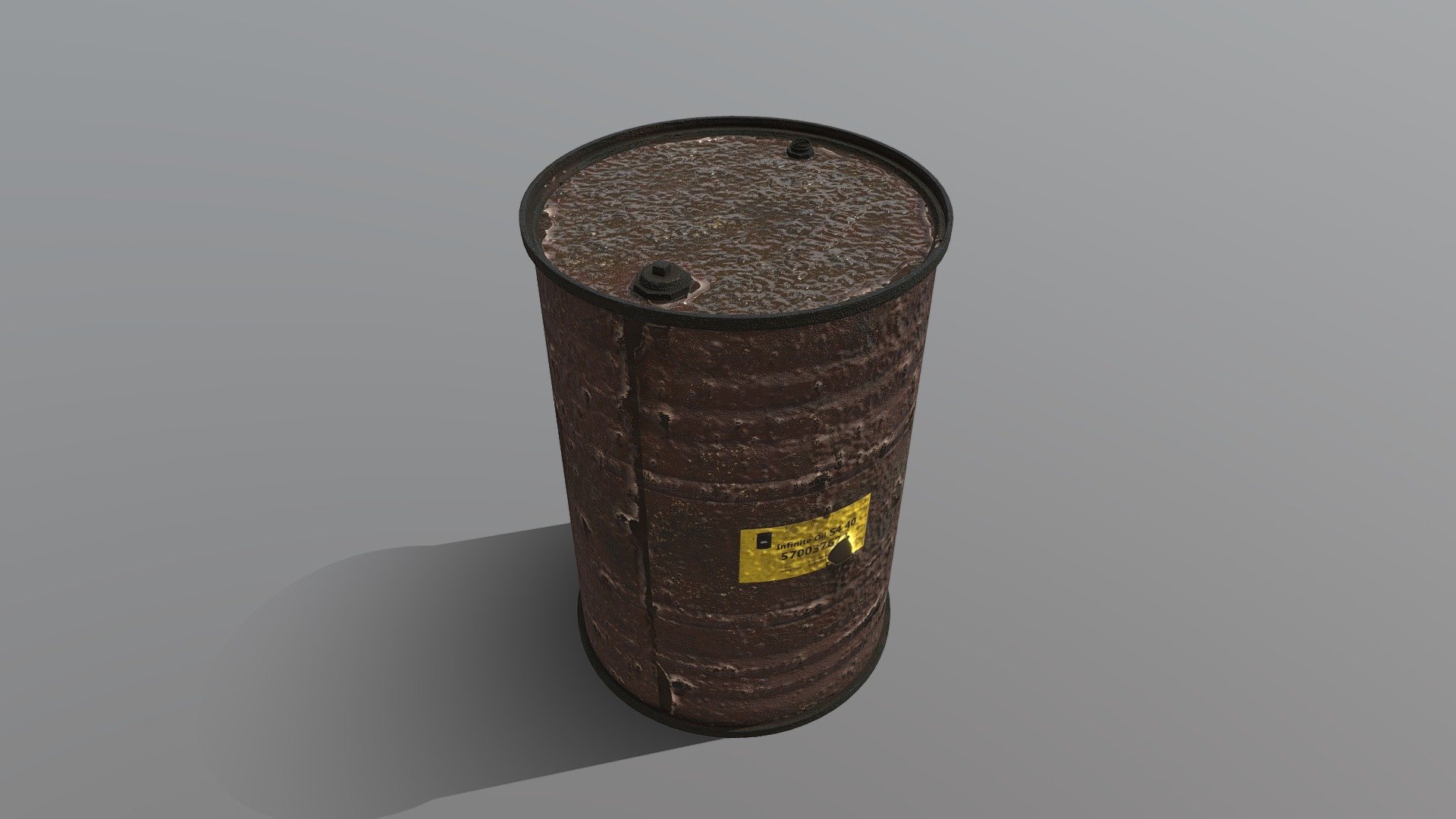 Low Poly Barrel 21