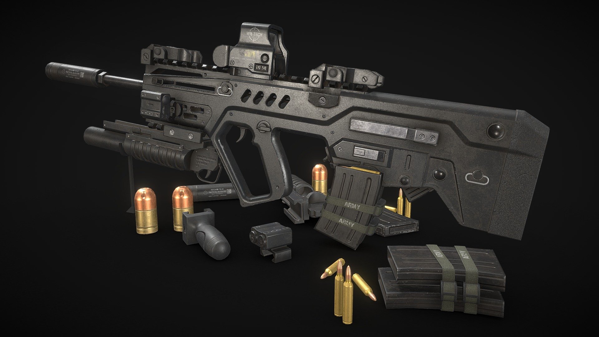TAR 21 Assault Rifle Custom (Game Model)