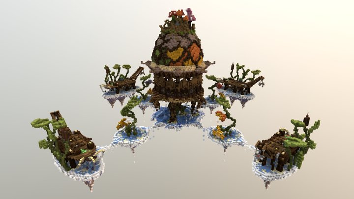 Seacalm - BedWars 4×4 Map 3D Model