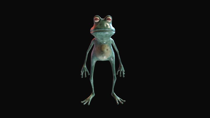 Long Frog 3D Model