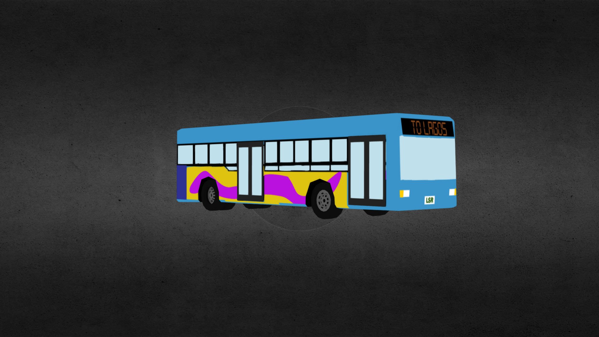 BRT Bus Low Poly