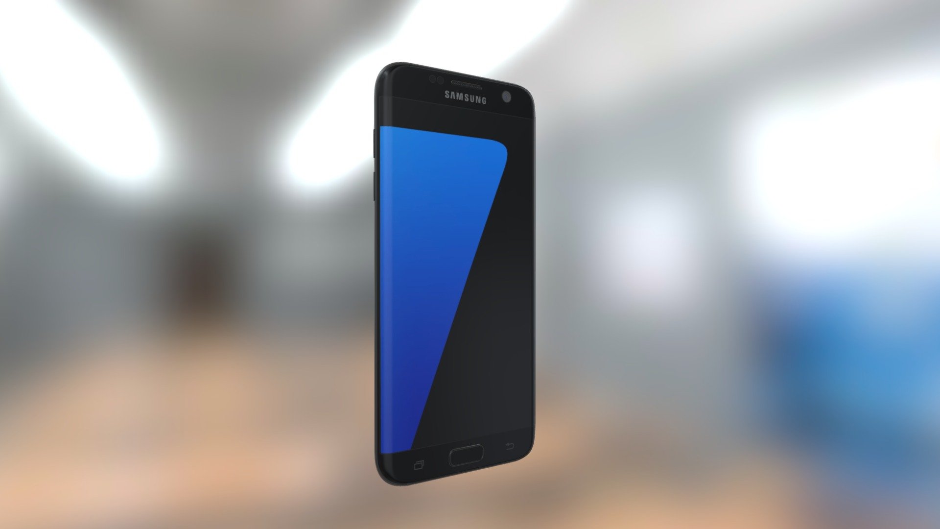 Samsung Galaxy S7 Edge 3d Model - Black — Sketchfab embed 3D viewer