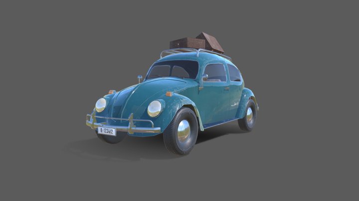 Volkswagen Beetle 1960 3D Model