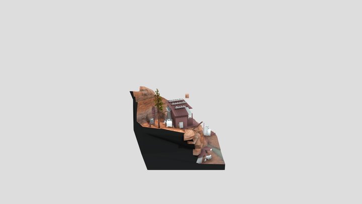 DAE_Helena_DioramaGroundTextured 3D Model