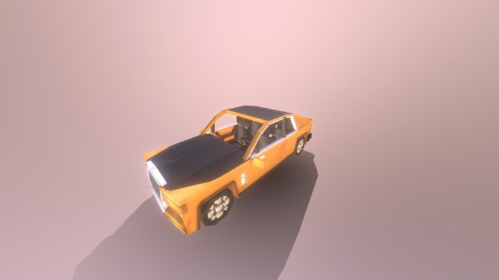 Rolls royce Minecraft model 3D Model