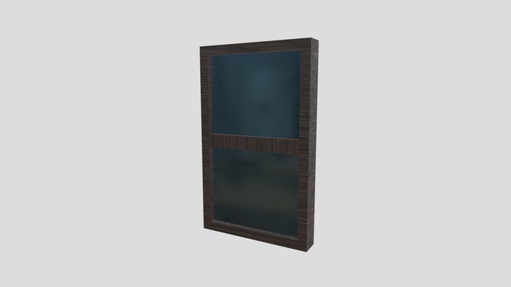 Low poly window 3D Model