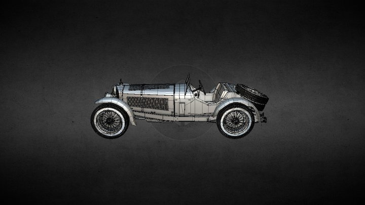 1929 Mercedes-Benz 38 250 SSK 3D Model