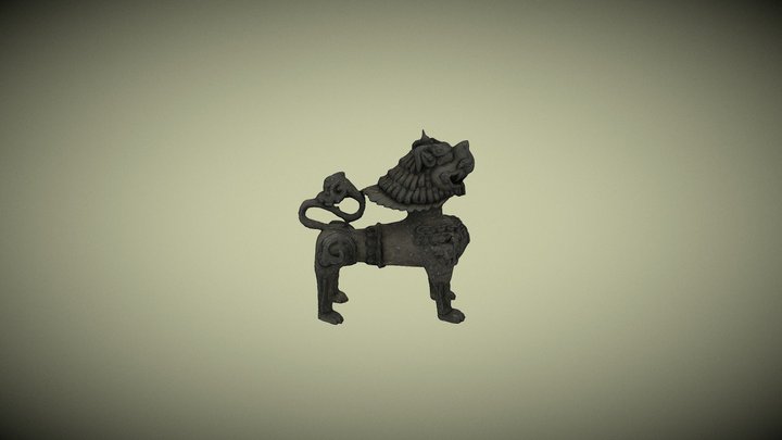 Temple Lion 3D Model