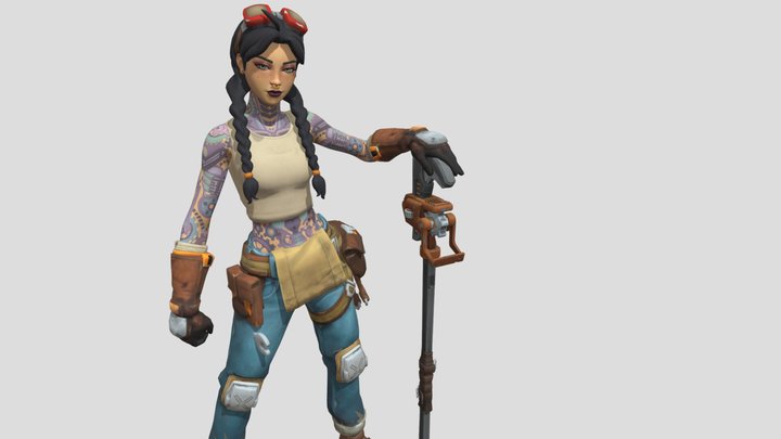Jules - Fortnite Skin 3D Model